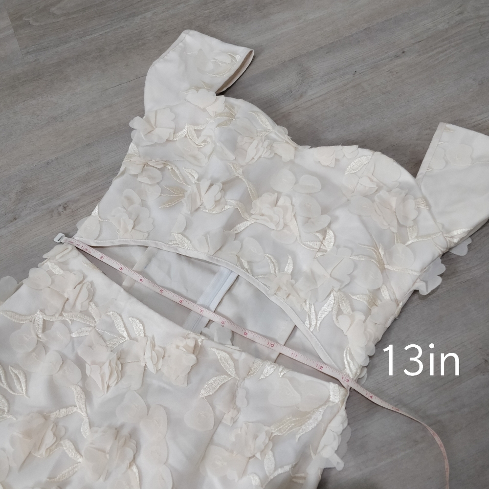 Prom dress custom cream floral JANE.X Emma - Picture 8 of 17